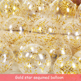 Msddl 10/20pcs 12inch Confetti Wedding Decorations Party Balloon Birthday Aluminum Foil Sequins Baby Shower Bridal Shower Air Balls