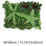 Msddl Artificial Plastic Plant Jungle Party Wedding Decoration Home Balcony Flower Wall Backdrop Decor Panel Custom Fake Lawn Grass Holly Carpet