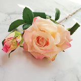Msddl Bridal Bouquet White Wedding Flowers Bridesmaid Real Touch Latex Roses Artificial DIY Marriage Accessories Party Home Decoration
