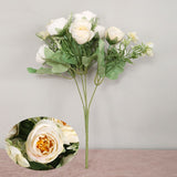 Msddl Bridal Bouquets Wedding Flowers 10 Heads Small Rose Artificial Flowers Peonies Silk Fake DIY Home Decoration Wedding Accessories