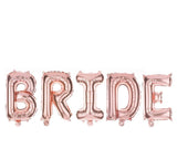 Msddl Rose Gold Bride to be Letter Foil Balloon Wedding Decoration Baby Shower Valentine's Party Bride alphabet Balaos Decor Supplies