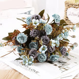 Msddl artificial flower lilac flowers new ancient shore for wedding special small silk flowers for home party room fake flower decor