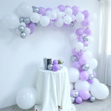 Msddl 100Pcs Pastel Balloon Garland Arch Kit Purple Balloons Birthday Wedding Bridal Baby Shower Anniversary Party Decoration Supplies