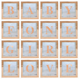 Msddl Rose Gold Transparent Letter A-Z Box Custom Baby Name Balloon Baby Shower Box Girl First 1st Birthday Party Decor Kids Babyshowe