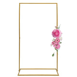 Msddl Wedding Arch Metal Backdrop Stand Flower Stand For Wedding, Birthday Party, Garden Decoration Gold