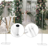 Msddl 2*2.1m Wedding Arch Door Background Wrought Iron Decorative Props Flower Rack White