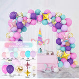 Msddl Colorful Rainbow Balloons Garland Arch Kit Wedding Decoration Unicorn Birthday Party Decor Kids Baby Shower Birthday Latex Balloons