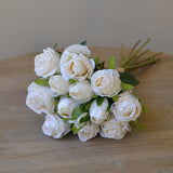 Msddl 13 Head Rose Bouquet Artificial Flower Bundle Silk Flores Photography Props Home Wedding Deco Diy Acce Gift