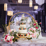 Msddl Wedding Arch Cake Stand Flower Holder Floral Hoop Party Decoration High Quality Round Arch for Home Application