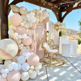 Msddl Rose Apricot Macaron Balloon Garland Arch Kit Wedding Birthday Party DIY Decoration Kids Globos Latex Balloons Girl Baby Shower
