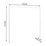 Msddl Square Metal Table Wedding Arch Garden Arbor for Garden, Indoor and Outdoor, Party Decoration, Easy Assembly