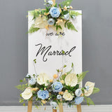 Msddl Artificial Flower Arrangement Party Wedding Decoration Welcome Sign Corner Photo Props Backdrop Wall Decor Floral Window Christmas Garland