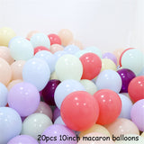 Msddl DIY A-Z Letter Balloons Box Transparent Name Box First 1st Birthday Party Decor Macaron Balloons Box Baby Shower Balloons supply