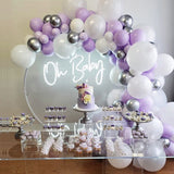 Msddl 100Pcs Pastel Balloon Garland Arch Kit Purple Balloons Birthday Wedding Bridal Baby Shower Anniversary Party Decoration Supplies