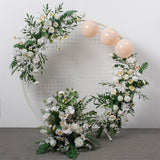 Msddl Crescent Artificial Wedding Flowers Row Arch Decor Wall Backdrop Arrange T stage Road Lead Props Table Centerpieces Flower Ball