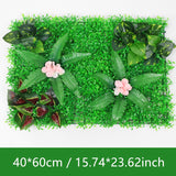 Msddl Artificial Plastic Plant Jungle Party Wedding Decoration Home Balcony Flower Wall Backdrop Decor Panel Custom Fake Lawn Grass Holly Carpet