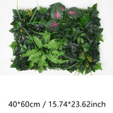 Msddl Artificial Plastic Plant Jungle Party Wedding Decoration Home Balcony Flower Wall Backdrop Decor Panel Custom Fake Lawn Grass Holly Carpet