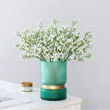 Msddl 1 Bunch 90 Heads Chic Mini Artificial Baby's Breath Flowers Fake Gypsophila DIY Floral Bouquets Arrangement Wedding Home Decor