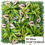 Msddl Artificial Plastic Plant Jungle Party Wedding Decoration Home Balcony Flower Wall Backdrop Decor Panel Custom Fake Lawn Grass Holly Carpet