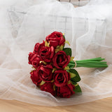 Msddl Bridal Wedding Bouquet Accessories Bridesmaid Silk Roses Bride Bouquets White Artificial Flowers Marriage Party Home Decoration