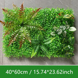 Msddl Artificial Plastic Plant Jungle Party Wedding Decoration Home Balcony Flower Wall Backdrop Decor Panel Custom Fake Lawn Grass Holly Carpet