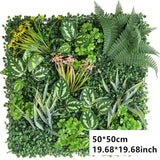 Msddl Artificial Plastic Plant Jungle Party Wedding Decoration Home Balcony Flower Wall Backdrop Decor Panel Custom Fake Lawn Grass Holly Carpet