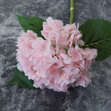 Msddl 3D Latex Artificial Flowers Hydrangea Hand Feel Moisturizing Big Hydrangea Flower Decoration Floral for Home Wedding Arrangement