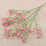 Msddl 1 Bunch 90 Heads Chic Mini Artificial Baby's Breath Flowers Fake Gypsophila DIY Floral Bouquets Arrangement Wedding Home Decor