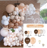 Msddl Apricot Coffee Brown Balloon Garland Arch Kit  Birthday Party Wedding Decoration Kids Latex Balloon Globos Baby Shower Decor