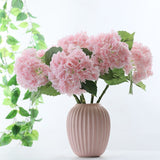 Msddl 3D Latex Artificial Flowers Hydrangea Hand Feel Moisturizing Big Hydrangea Flower Decoration Floral for Home Wedding Arrangement