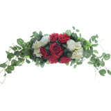Msddl Rose Artificial Wedding Decoration Flowers Garland Arch Arrange Door Lintel Hanging Flower Wreath Wall Ornaments Home Decor Party Supplies