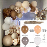 Msddl Apricot Coffee Brown Balloon Garland Arch Kit  Birthday Party Wedding Decoration Kids Latex Balloon Globos Baby Shower Decor