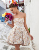 Msddl Back to school 2023 Cheap White Ivory Short Wedding Dresses The Brides Sexy Lace Wedding Dress Bridal Gown Vestido De Noiva Real Sample