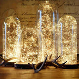 Msddl 2 5M Led Copper Wire String Lights Romantic Wedding Decoration Fairy Light Decoration AA Battery Operated New Year Christmas Decor