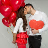 Msddl 15pcs Romantic 10 Inch Love Heart Latex Helium Balloons Wedding Decoration Globos Valentines Day Happy Birthday Party Ballon