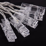 Msddl 1.2M 10 LED Photo Clip String Lights Romantic Wedding Decoration Fairy Light Christmas Decor Birthday Party Favors