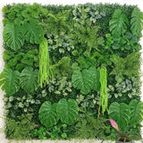 Msddl Artificial Plastic Plant Jungle Party Wedding Decoration Home Balcony Flower Wall Backdrop Decor Panel Custom Fake Lawn Grass Holly Carpet