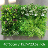 Msddl Artificial Plastic Plant Jungle Party Wedding Decoration Home Balcony Flower Wall Backdrop Decor Panel Custom Fake Lawn Grass Holly Carpet