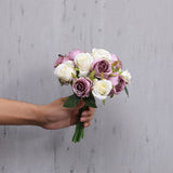 Msddl Bridal Wedding Bouquet Accessories Bridesmaid Silk Roses Bride Bouquets White Artificial Flowers Marriage Party Home Decoration