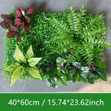 Msddl Artificial Plastic Plant Jungle Party Wedding Decoration Home Balcony Flower Wall Backdrop Decor Panel Custom Fake Lawn Grass Holly Carpet