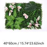 Msddl Artificial Plastic Plant Jungle Party Wedding Decoration Home Balcony Flower Wall Backdrop Decor Panel Custom Fake Lawn Grass Holly Carpet