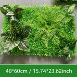 Msddl Artificial Plastic Plant Jungle Party Wedding Decoration Home Balcony Flower Wall Backdrop Decor Panel Custom Fake Lawn Grass Holly Carpet