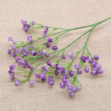 Msddl 1 Bunch 90 Heads Chic Mini Artificial Baby's Breath Flowers Fake Gypsophila DIY Floral Bouquets Arrangement Wedding Home Decor