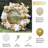 Msddl Sand White Balloon Garland Arch Kit Wedding Decoration Birthday Party Decoration Kids Baby Shower Birthday Latex Metallic Ballon Globos