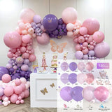 Msddl Rose Gold Pink Balloon Garland Arch Kit Happy Birthday Party Decoration Kids Baby Shower Latex Ballon Chain Wedding Birthday Baloon