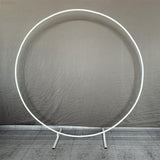 Msddl Metal Iron Wedding Round Backdrop Arch Stand Birthday Party DIY Decorative Props Balloon Bow Outdoor Wedding Arch Background Frame