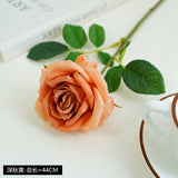 Msddl 2Pcs New Simulation Roses Branch Silk Rose Artificial Flowers Home Living Room Decoration Wedding Bouquets Bride Holding Flowers