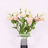 Msddl 72cm 3 Head Feel Moisturizing White Lisianthus Flower Artificial Eustoma Wedding Flower Arrangement Home Living Room Table Decor