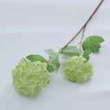 Msddl 2Pcs 3D Latex Film Hydrangea Feel Real Touch Artificial Flowers 2 Heads Snowball Wedding Background Arrangement Home Decoration