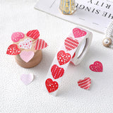 Msddl 500pcs/roll Love Heart Shaped Label Sticker Scrapbooking Gift Packaging Seal Birthday Party Wedding Supply Stationery Sticker